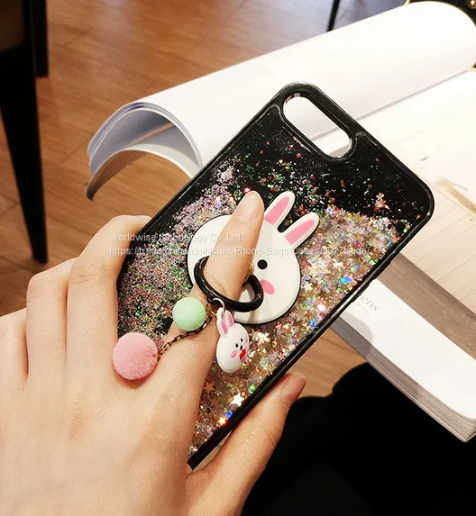 Cute Cartoon Cell Phone Cover Soft Tpu Shell Silicone Mobile Phone Cases for IPhone7/7Plus/6/6s/6plus/6splus Ring Holder photo-4