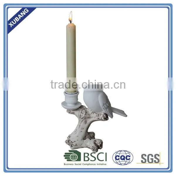 Poly Resin Wholesale High Quality Bird and Twig Candle Holder photo-3