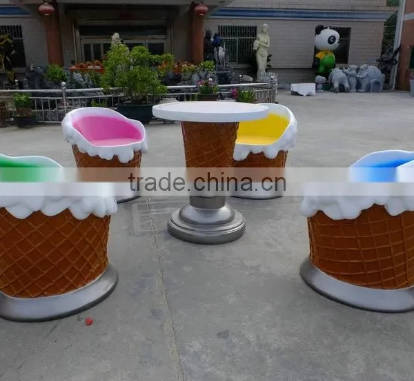 Ice Cream Table and Chair for Hotel or Bar photo-2