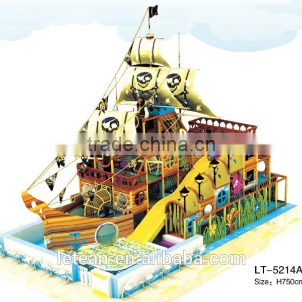 2015 New Pirate Ship Style Indoor Children Playground For Sale LT-0061C