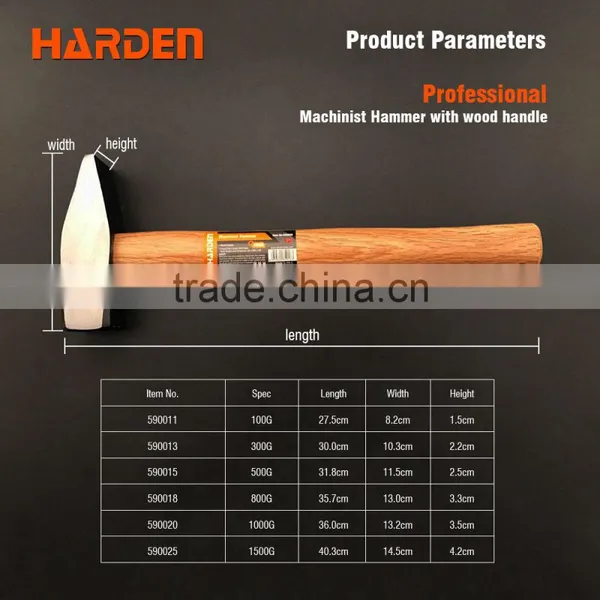 Machinist Hammer With Wood Handle photo-2
