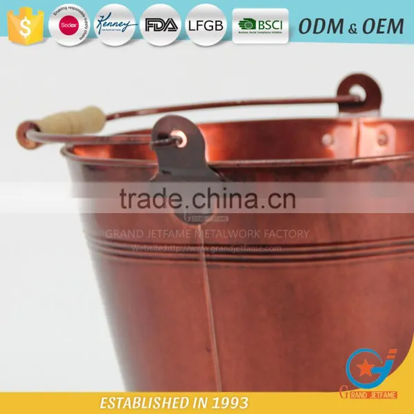 Garden Galvanized or Iron Landscape Pots Planters Landscaping Cheap Flower Potswith Handle photo-5