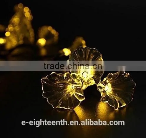 Cheap Oem 20 LED Flower Shape Solar Power Outdoor Waterproof Decoration Light photo-2