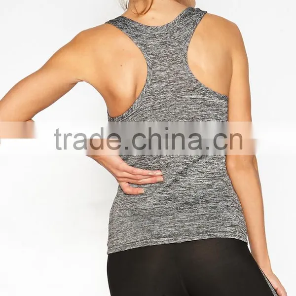 Latest Tops Designs Girls Casual Super Soft Polyester Spandex Sports Cool Summer Tops For Gym Wear Wholesale Custom photo-2