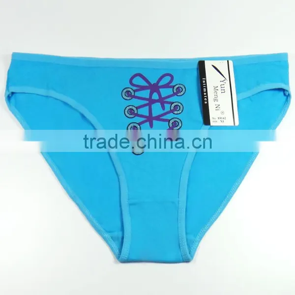 Breathable Cotton Girls Briefs Fancy Printed Ladies Panties Sexy Lingerie photo-4