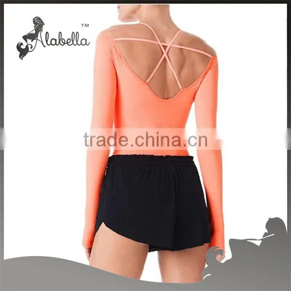 Women Athletic Fitness Workout Sports Walking Running Cycle Gym Shorts photo-2