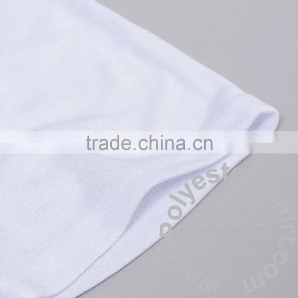 Personalized High Neck Tee With Short Sleeves Round Collar White T-Shirt Crew Neck Top Tees Sublimation Print photo-3