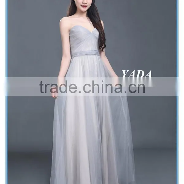 Latest Design Grace Woman Pleats Tulle Evening Dresses for Bridesmaids Dresses photo-2