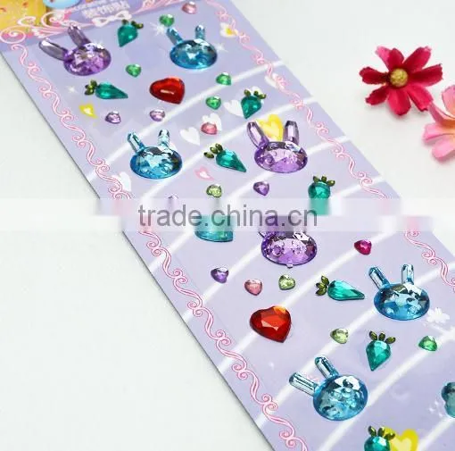 Bling Bling Metal Stone Crystal Diamond Sticker Sheet photo-3
