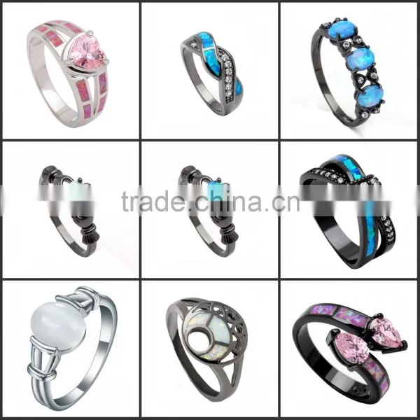 Opal Ring Jewelry Accessories Finished Wedding Engagment Ring photo-6
