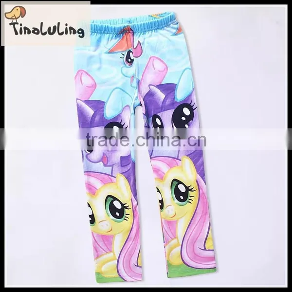 Fashion Hot my Little Printed Sweet Leggings Wholesale Tight Custom Summer Kids Leggings photo-2