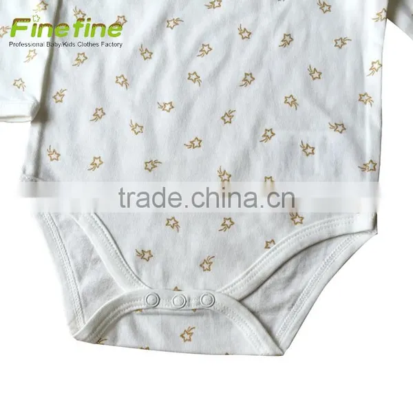 Lovely Oem Custom Baby Clothes Cute Organic Print Baby Romper photo-4