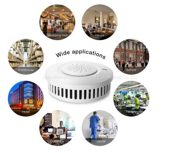 JADE беспроводной детектор дыма Zigbee Lora photo-2
