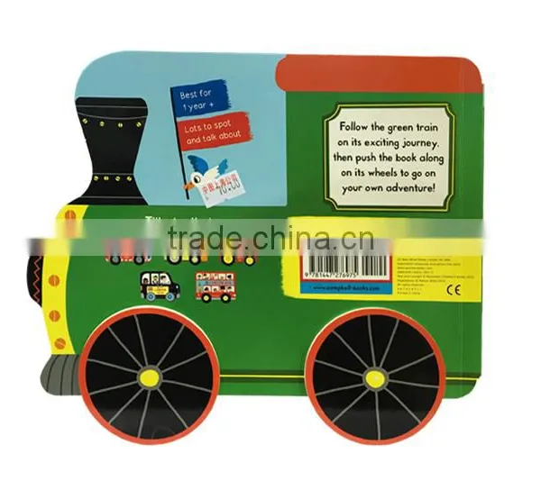 Train Pattern Board Book Customizable Children Card Book Education Books photo-2