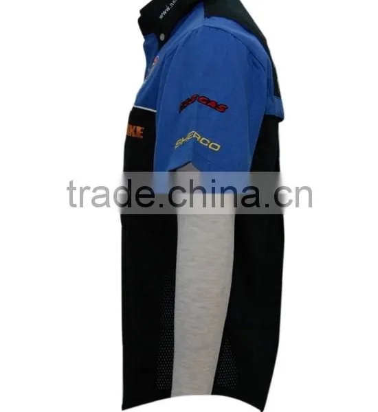 Turn-down Collar Shirt ActivityTeam Shirt Embroider Logo Shirt photo-3