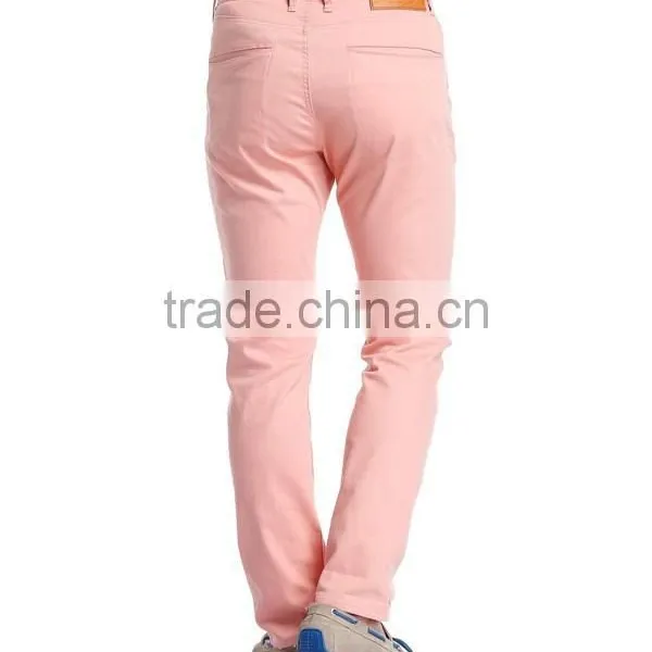 Cheap Price Pink Color Latest Pants Style Long Man Trousers photo-4