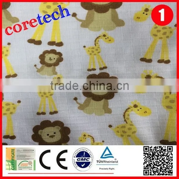 Organic Breathable Soft 100% Cotton Printed Muslin Fabric Factory photo-2