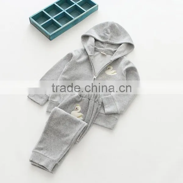 Wholesale New Style Velvet Girls Casual Kids Clothing Set photo-5