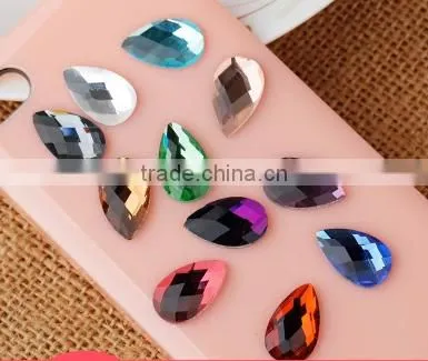 Flat Stones, 13*18mm Octagon Flat Back Smooth Jewelry Glass Stones for Jewelry photo-6