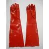 Supply Red PVC Coated Gloves Intelrock Liner 60cm photo-2