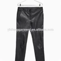 Women\'\'s Slim Fit Leather Trousers