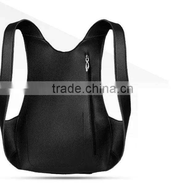 WomenTravel Casual Shoulder Leather Motorcycle Bag PU School Backpack Men College Bag Backpack photo-6