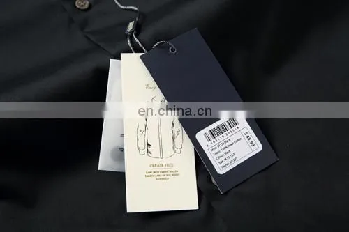 High Quality Custom Designs Man Black Oxford Dress Shirt photo-6