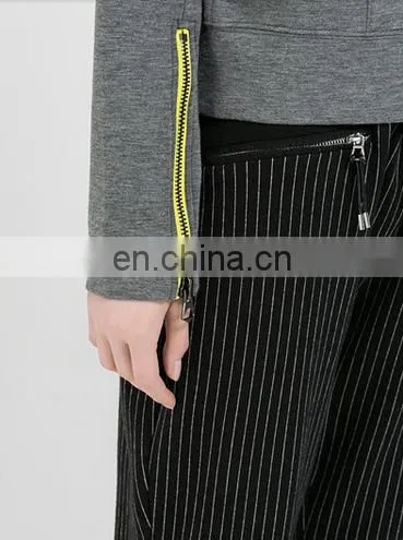China Supplier Wholesale Clothing Ladies Crewneck Long Sleeve Zipper Cuff Sweatshirt/ Woman Clothing photo-4