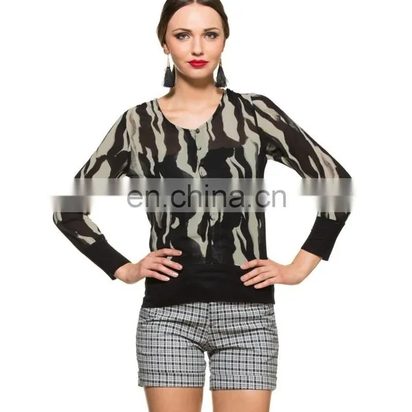 Black And White Printed Top for Girls Stylish Black and White Butterfly Printed Tank Tops for Women New Style for Girls photo-3