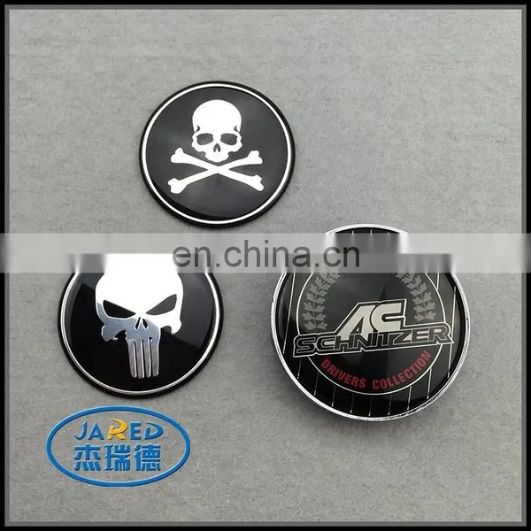 Skull Mirror Surface Badge for Car photo-3