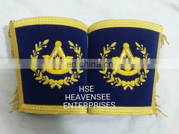 MASONIC REGALIA GRAND LODGE PAST MASTER CUFF'S BLUE photo-2