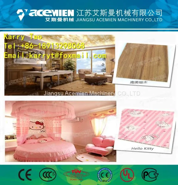 WPC Waterproof Eco-Friendly Texture Interior Decorative Wall Panels Making Machine photo-5