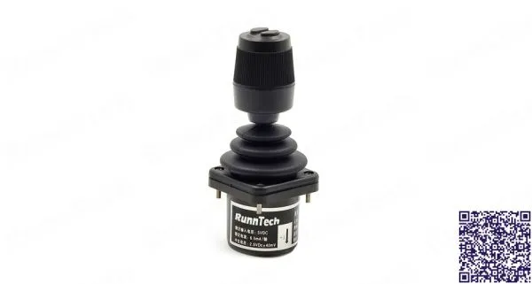 RunnTech XYZ – Triple Axis Hall Effect Sensor Self-centering Joystick with Rotating Knobs