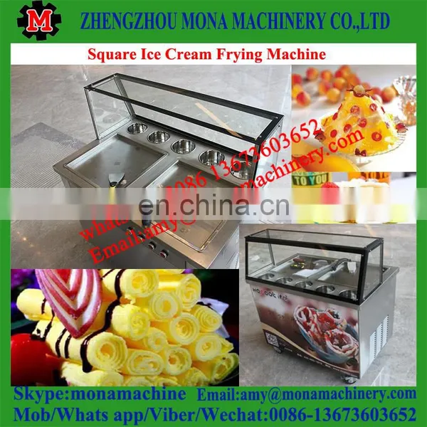 High Quality Stainless Steel Best Rolled Fried Ice Cream Machine With Temperature Control photo-5