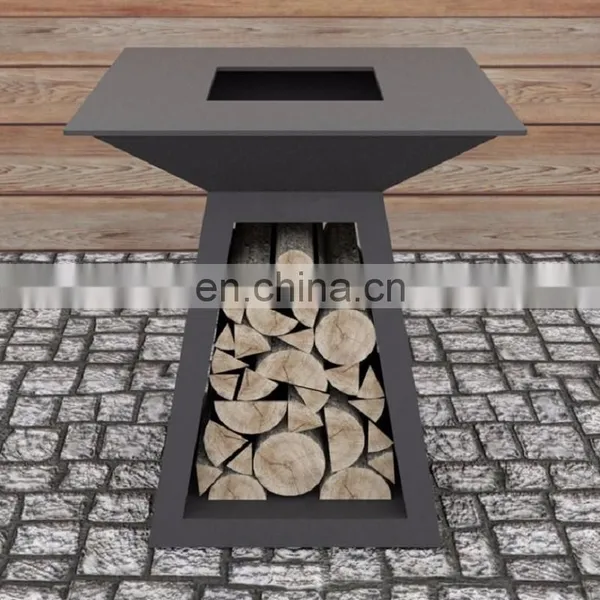 BBQ GRILL Corten Steel Fire Pit Table