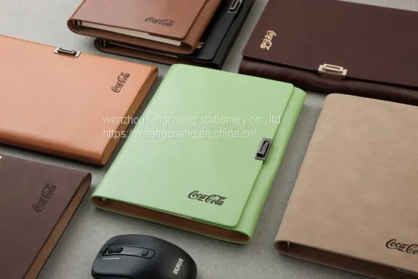 2020 New 6 Ring Bind Notebook Custom a5 Planner Kraft Diary Calendar Card Holder Logo Printing Notebook photo-3