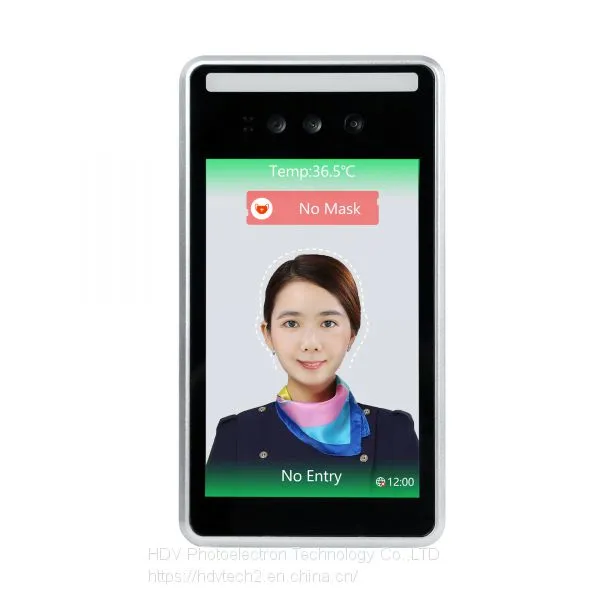Wall-Mounted Quick Identity Verification Attendance Record Function Human Body Temperature Measurement Camera photo-2