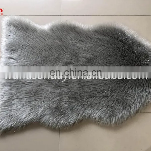 2019 News Faux Fur Rug With Lurex Suede Backing photo-4