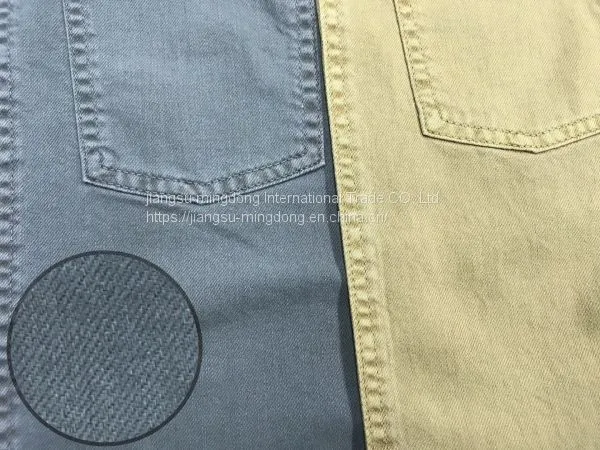 100%Cotton Denim Slub Twill Fabric photo-2