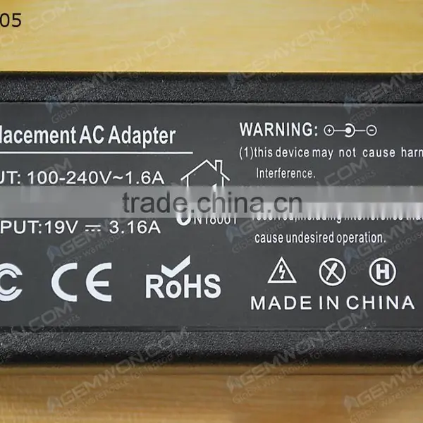 High Copy Laptop AC Power Adapter for Acer 19V 3.16A 60W photo-6