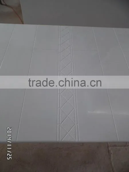 Hotel Bathroom Cultured Marble Tub Surround With Belt Line photo-2