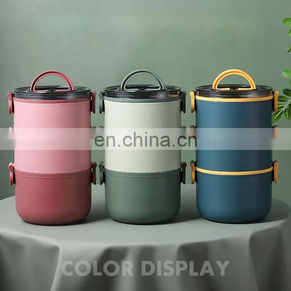New Style Environmental Friendly Sustainable Round Adult Thermo Insulated Lunch Box photo-2