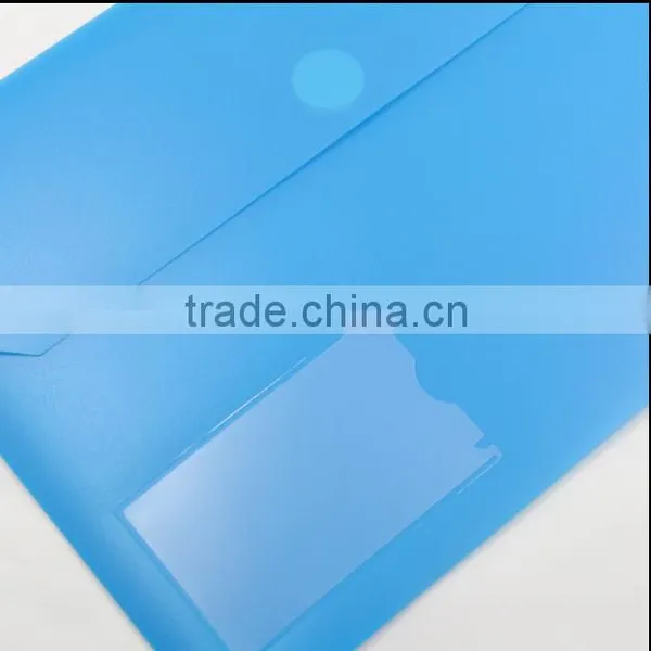 Document Bag Type and Bag Shape Plastic Document Bag With Name Card photo-3