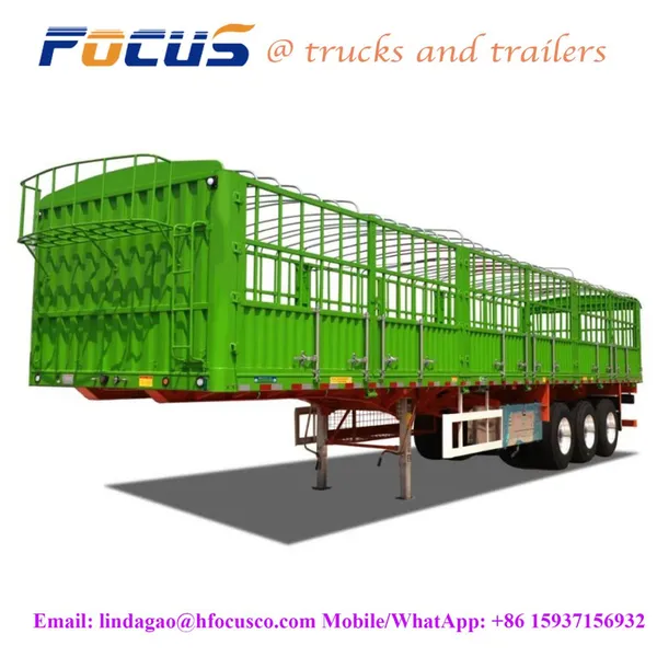 China Capacity Fence Cargo Trailer,CHINA WHOLESALE TRAILER SUPPLIERS - FENCE TRUCK SEMI TRAILLER photo-2