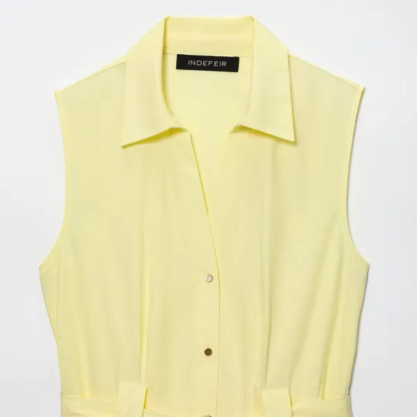 2025 New Midi Dress With Belt in Poplin