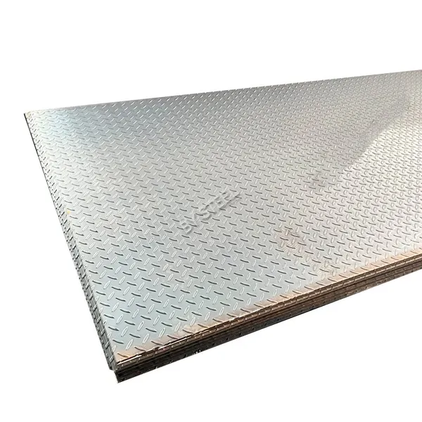 Hot Cold Rolled A36 St52 Checkered Plate Black Carbon Iron Metal Sheet photo-2