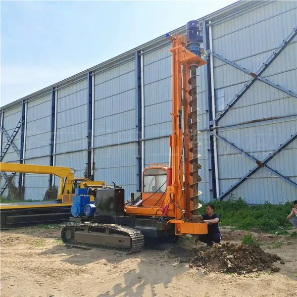 Factory Direct Sales of Photovoltaic Foundation Pile Drivers, Crawler Walking Screw Drilling Rigs, 360-degree Rotating Dual-power Pile Drivers photo-3
