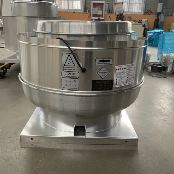 Aluminum Top Discharge Roof Fan for Food Trucks photo-4