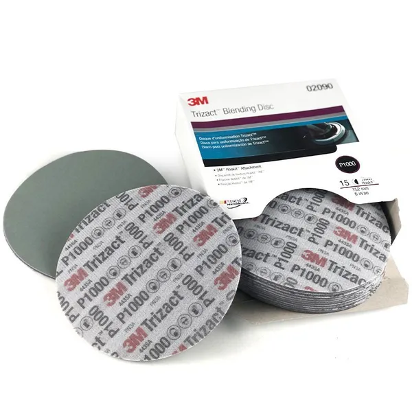 3M 02085 Trizact P3000 Foam-Backed Abrasive Disc Sponge Disc for Paint Finishing Micro Scratch Removal Polishing and Sanding photo-4