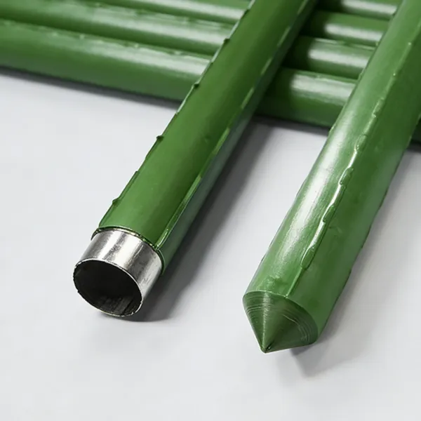 0.5mm PVC-beschichtetes Stahlrohr Kletterpflanzenstütze, 1.5 Zoll Außendurchmesser, 6 Fuß Länge, rostbeständig für Garten-Spalier.